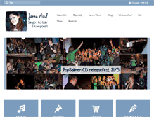 Tablet Screenshot of jannewind.com